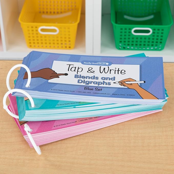 Really Good Stuff Tap and Write Blends and Digraphs - 124 Cards