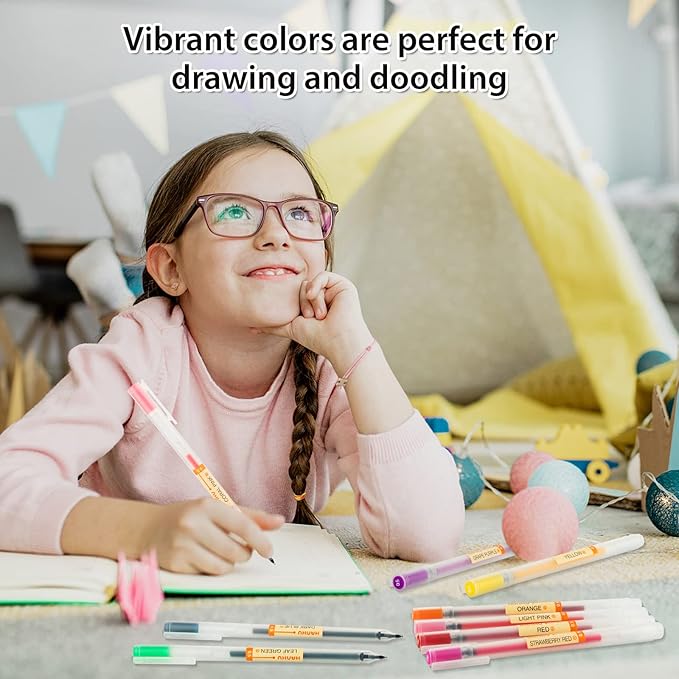 Premium Gel Ink Pen Fine Point Pens Ballpoint Pen 0.5mm for Japanese Office School Stationery Supply24 Packs