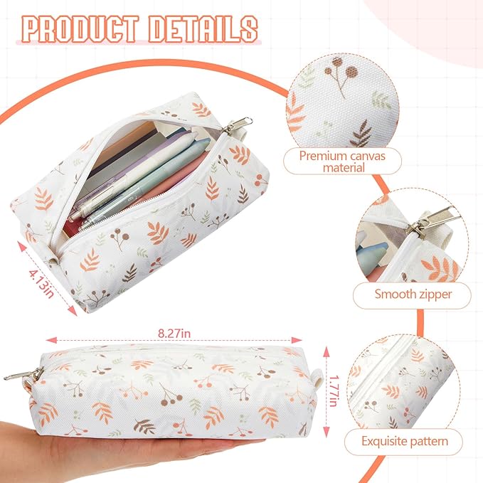 Jutom 39 Pcs Aesthetic Book Annotation Kit Pencil Case Bag with Highlighter Gel Pen 700 Sheets Transparent Sticky Notes Pads Index Tab Bible Study Supplies for School(Beige,Floral Style)