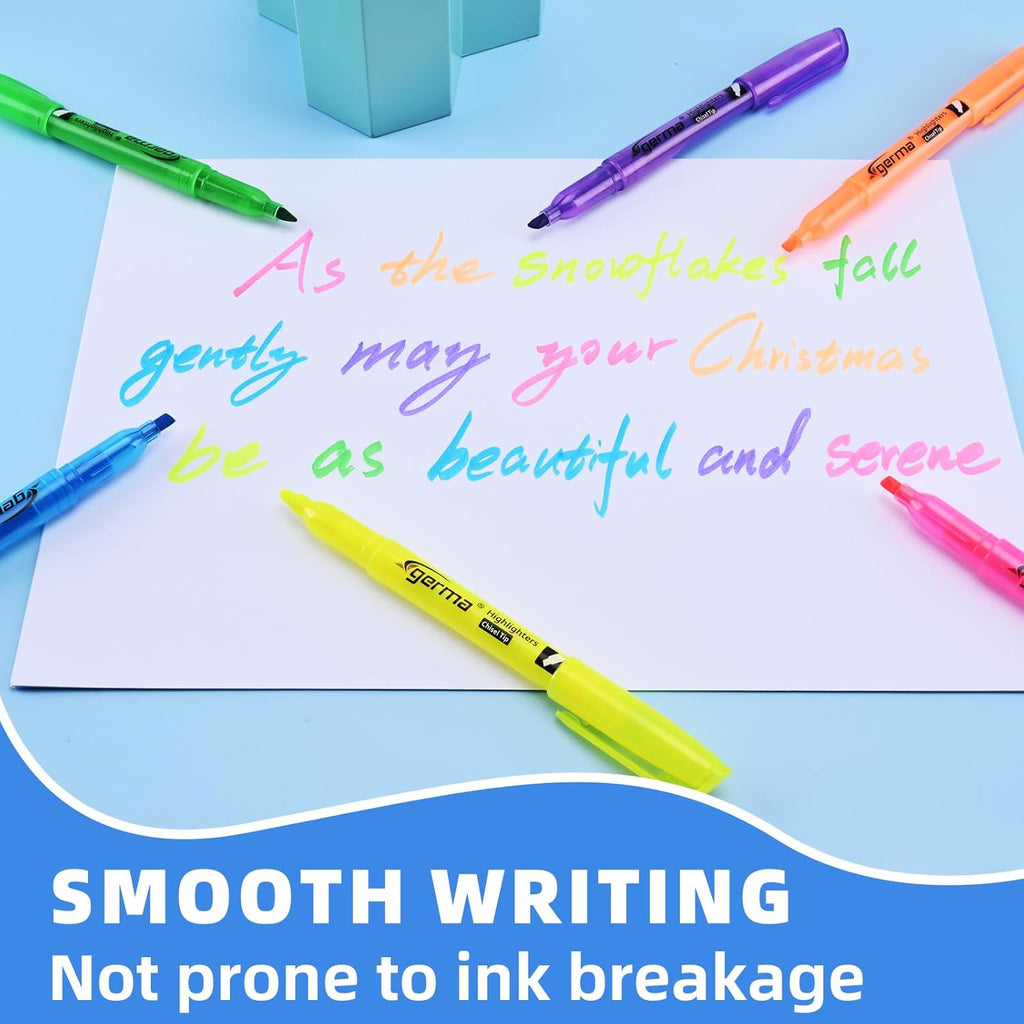 Assorted Colors Fluorescent Highlighters, 36 Pack, Chisel Tip Colored Highlighter Bulk, Quickly Drying, Perfect for Students Kids Adults Classroom, School, Office, Bible Study