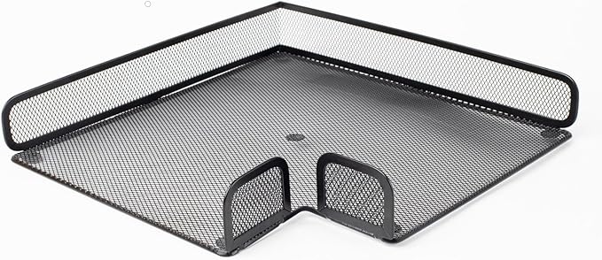 L-Tray Pack of 2, Paper Tray, Document Tray, Magnetic Steel