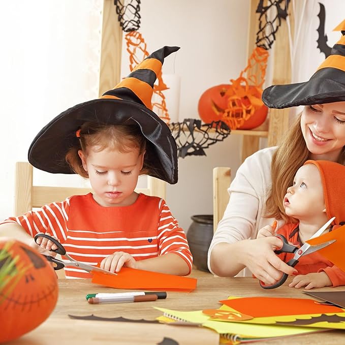 Orange Cardstock Paper 8.5 x 11 80lb Card Stock, Goefun 24 Sheets Orange Construction Paper for Halloween Card Making, Invitations, Menus, DIY Cards