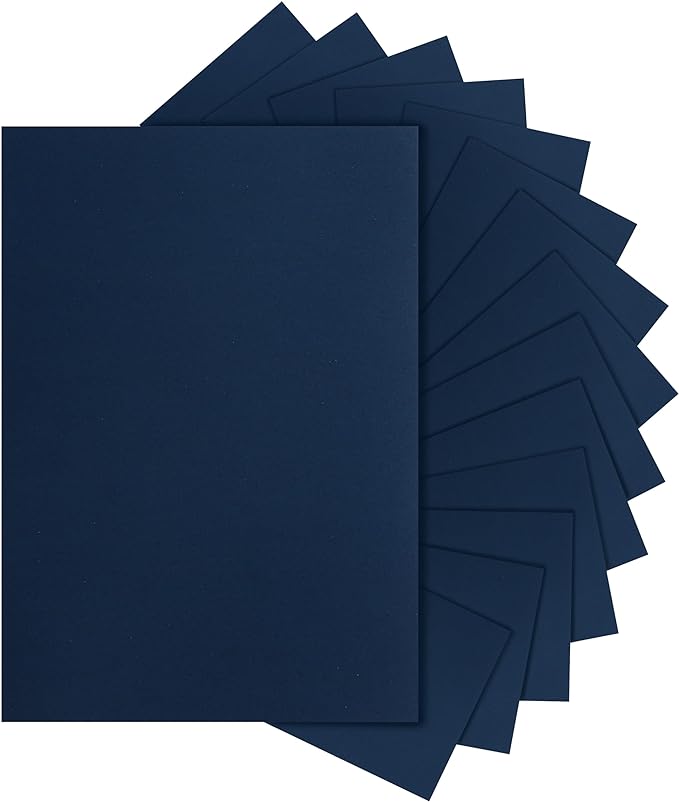 120 Sheets Navy Blue Cardstock 8.5 x 11 Craft Paper, 92lb Dark Blue Card stock Printer Paper for DIY Cards, Greeting Cards, Anniversary, Wedding, Menus