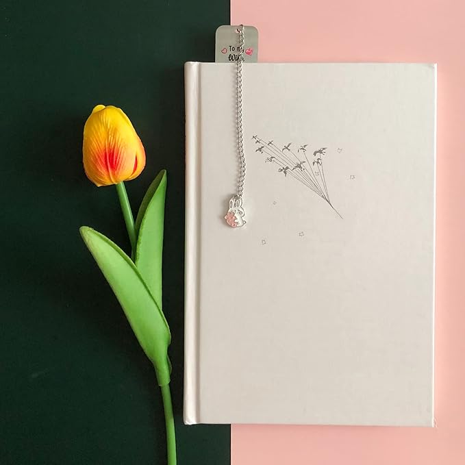 Wife Bookmarks Birthday Gift Woman Christmas Encourage Bookmark Valentines Day Distance Miss You Cute Rabbit Present Appreciate Wedding Anniversary Love Reminder Keepsakes I Love Proud of You for Her