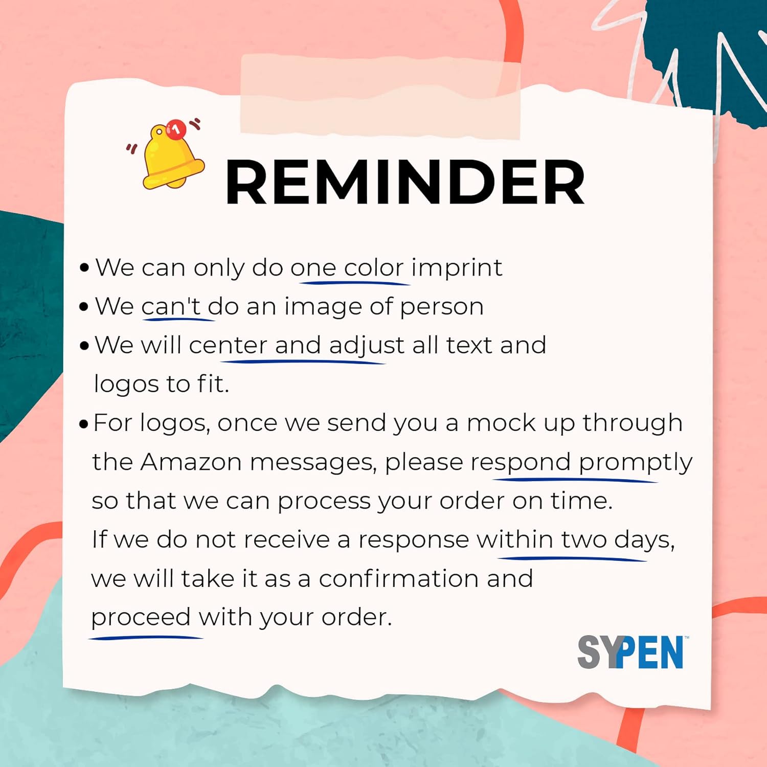 Personalized Click Stick Pens With your Custom Logo or Text-300 Pack Bulk-for Businesses, Parties, and Events, Custom Printed Retractable Slim Ballpoint Pens, Dark Purple, Black Ink