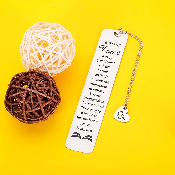 Friend Bookmark Gifts for Her Friendship Gifts for Women Female Friends Best Friend Birthday Graduation Farewell Gifts for Girl Teen Bestie Valentines Day Christmas Gifts for Book Lovers