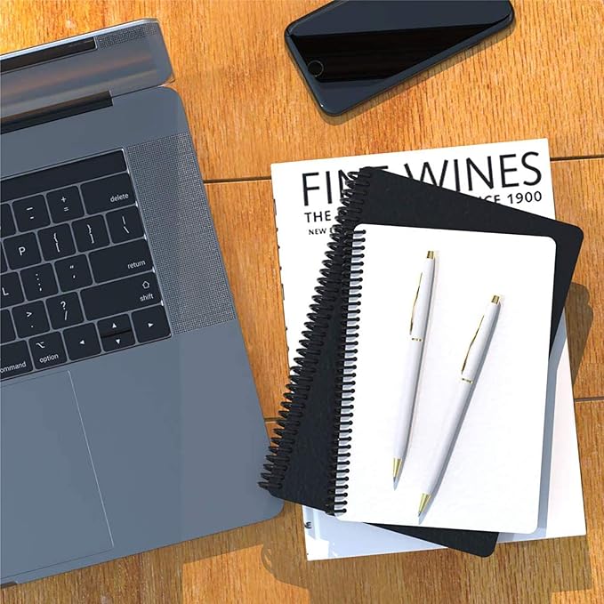 Cambond Ballpoint Pens White Pens - Black Ink Bulk Pens 1.0 mm Medium Point Retractable Metal Pen Comfortable Writing for Men Women Police Uniform Office Business, 10 Pack (White)