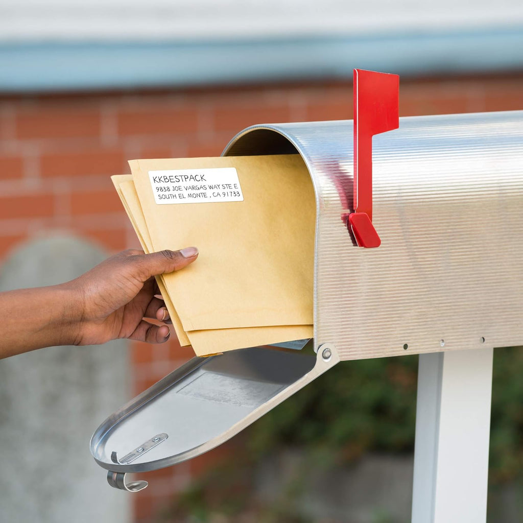 KKBESTPACK 30 Up Shipping Address Labels – 1” x 2-5/8” Self-Adhesive Barcode FNSKU Stickers for Inkjet and Laser Printer (1000 Sheets / 30000 Labels)