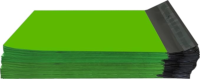 Colored Poly Mailers Pack of: (Green, 6" x 9" pack of 200) Be creative with your packaging with Colored mailers