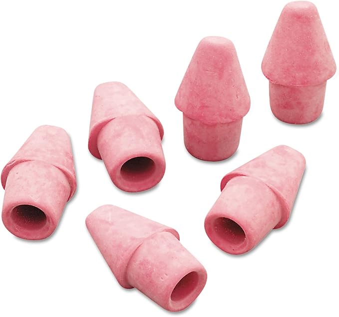 Paper Mate Arrowhead Pink Cap Erasers, 144 Count (73015)