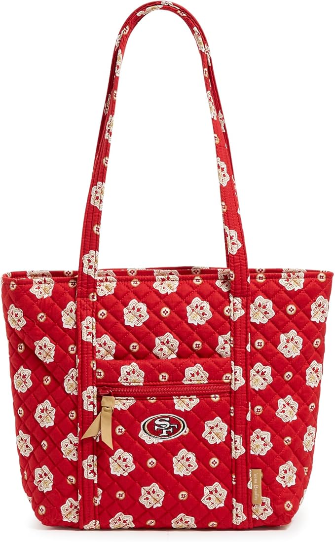 Vera Bradley Women's Cotton NFL Small Vera Tote Bag (Multiple Teams Available)
