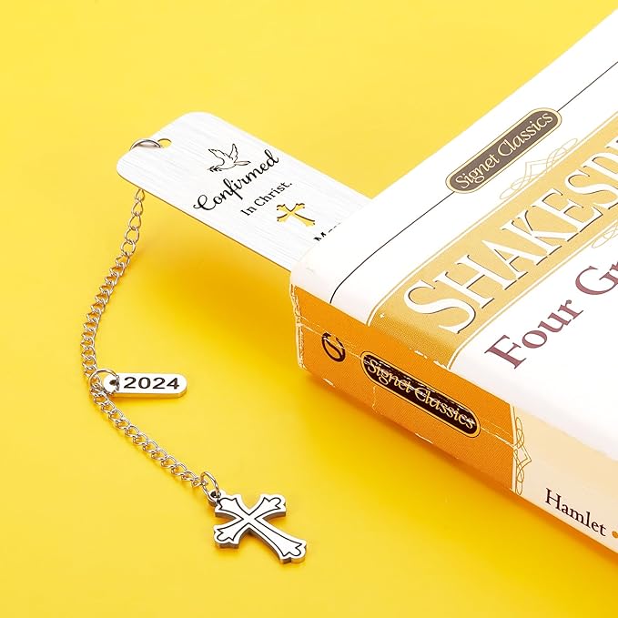 Confirmation Gifts for Teenage Girls Boys First Communion Gifts Confirmation Bookmark Gifts for Girls Boys Christian Religious Baptism Catholic Gifts for Son Daughter Graduation 2024 Birthday Gifts