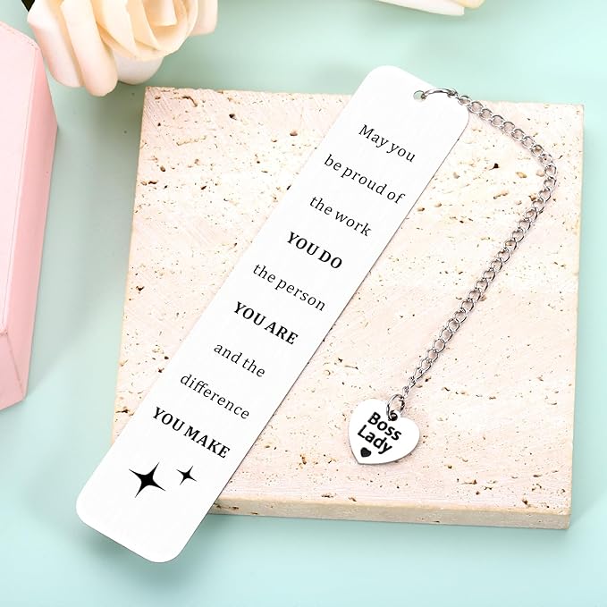 Stocking Stuffers for Boss Lady-Promotion Gifts for Women Book Mark for Reading Women White Elephant Gift for Bosses Secret Santa Gift for Female Best Manager Gifts Boss Leader Gift