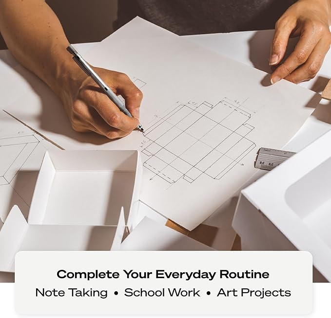 Uniball Kuru Toga Elite Mechanical Pencil Starter Kit with Gun Metal Barrel and 0.5mm Pencil Tip, 60 Lead Refills, and 5 Pencil Eraser Refills, HB #2, Office/School Supplies, Drafting