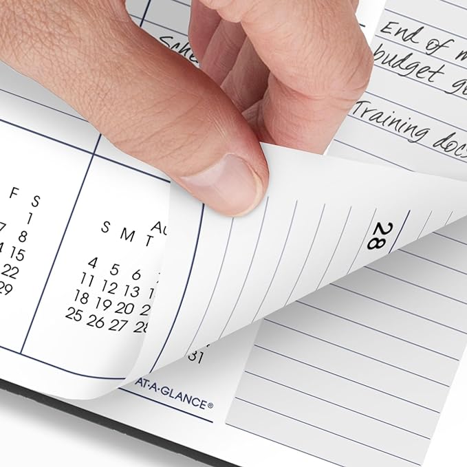 AT-A-GLANCE Planner 2024-2025 Academic, Monthly, 8-1/2" x 11", Large, Monthly Tabs, Flexible Cover, DayMinder, Charcoal (AYC47045)