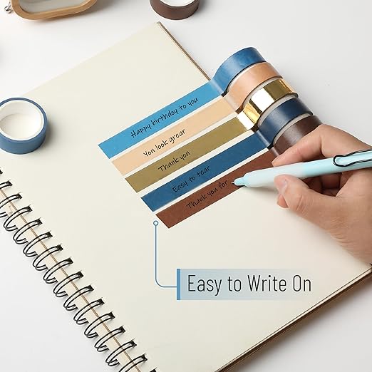 Mr. Pen- Washi Tape Set, 10 Rolls, Terra Nova Palette, Decorative Tape, Washi Tapes, Scrapbook Tape, Scrapbook Washi Tape for Journaling, Craft Tape, Washy Tape, Washy-Tape, Cute Washi Tape