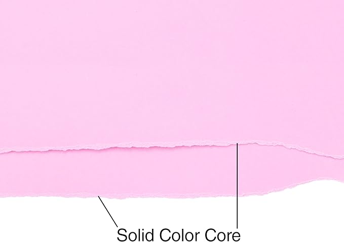 Cardstock 8.5 x 11 Paper Pack - 65lb Smooth Card Stock for Crafts, Cardmaking, Printers - 100 Scrapbook Sheets, 5 Assorted Colors - Double Sided with Solid Core, Pastel