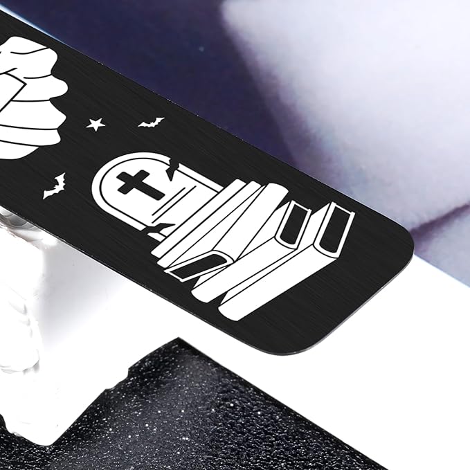 Stocking Stuffers for Women, Christmas Gifts for Book Lovers Bookish, White Elephant Gifts for Adults Useful, Cute Bookmarks Spooky Bookmark Gifts, Horror Lovers Gifts, Anniversary Birthday Gifts