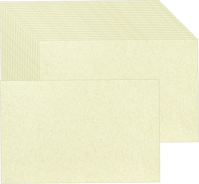 Baisunt 25 Pack 5x7 ClassicRustic Cardstock Paper Blank Thick Heavyweight 80lb Card Stock for Making Greeting Cards, Invitations cards, Photos, Postcards
