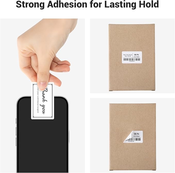 Direct Thermal Labels,1.57''X1.18'' (40 x 30 mm)Thermal Label Sticker,Thermal Printer Labels for UPC, Barcodes, Postage, Address,Compatible with Most Desktop Label Printers, 115 Labels, 3 Rolls