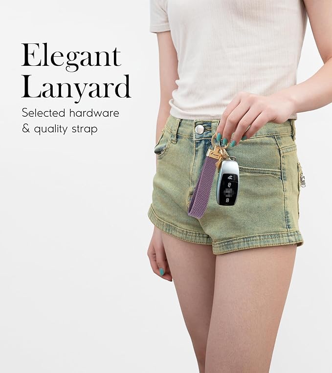 SENLLY Wristlet Lanyard, Stretchy Keychain Holder, Original Elastic Anti-Drop Design Keyring