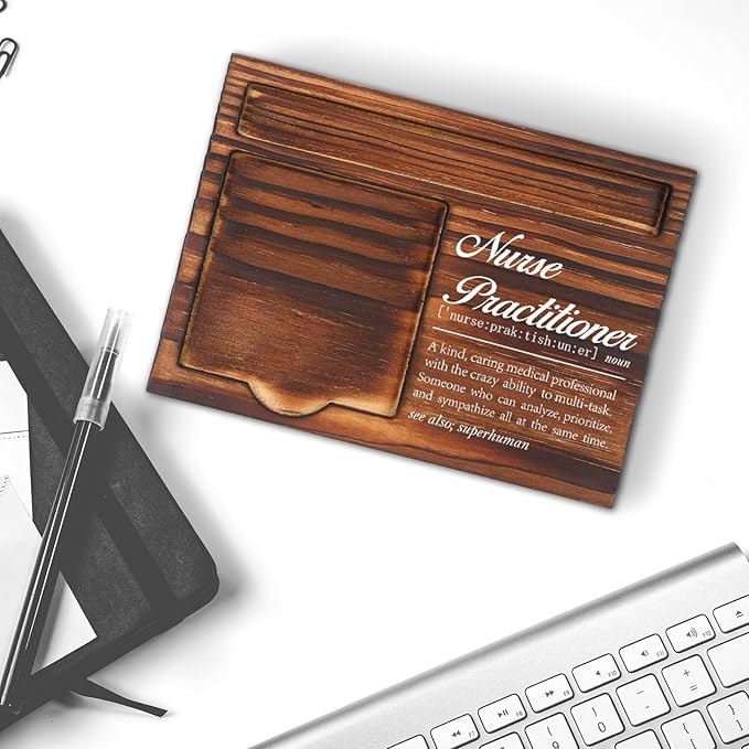 Appreciation Gifts for Nurse Practitioner, for Nursing Students Gifts, Nurses Definition Gifts, Nurses Week, Nurse Practitioner Counselor Gifts, Desk Retro Note Pad Holder VN342