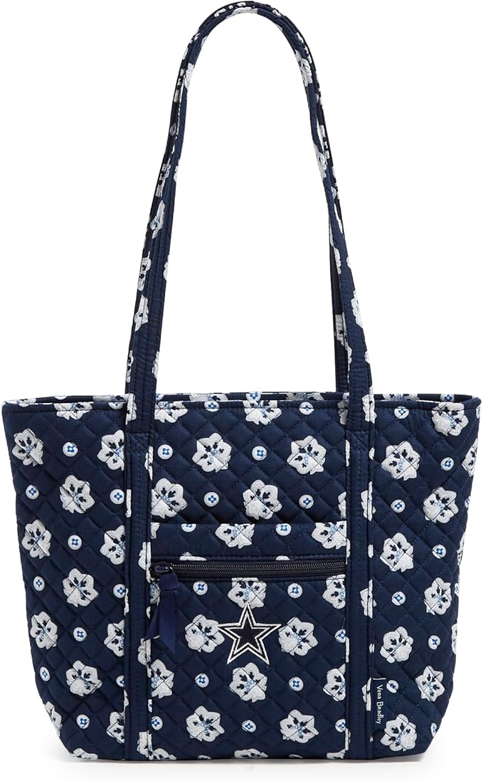 Vera Bradley Women's Cotton NFL Small Vera Tote Bag (Multiple Teams Available)