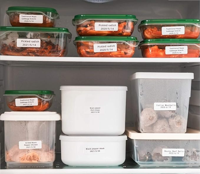 Phomemo Labels-D30 Adhesive Thermal White Label Paper 1/2" X 1 1/2" (12mm X 40mm) 160 Labels/Roll, Black on White, 3 Roll, for Home,Kitchen,School,Office,Gift,Organization