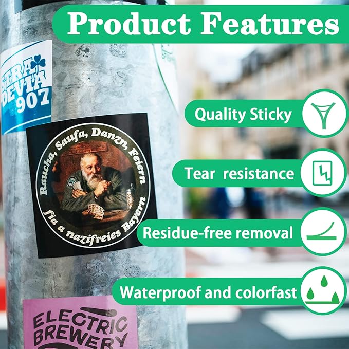 Gwybkq Glossy Printable Vinyl Sticker Paper for Inkjet Printer 25 Sheets 8.5"x11" Adhseive White Labels Decal Papers