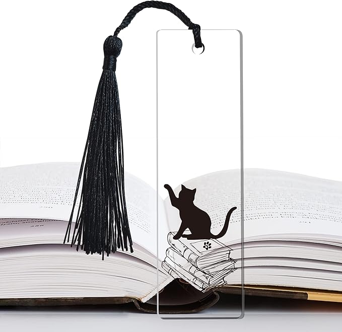 Paw Cat Footprints Cat Book Markers for Women Inspirational, Funny Bookmarks for Book Lover Cat Lover Friends Girl Sister Female Gifts