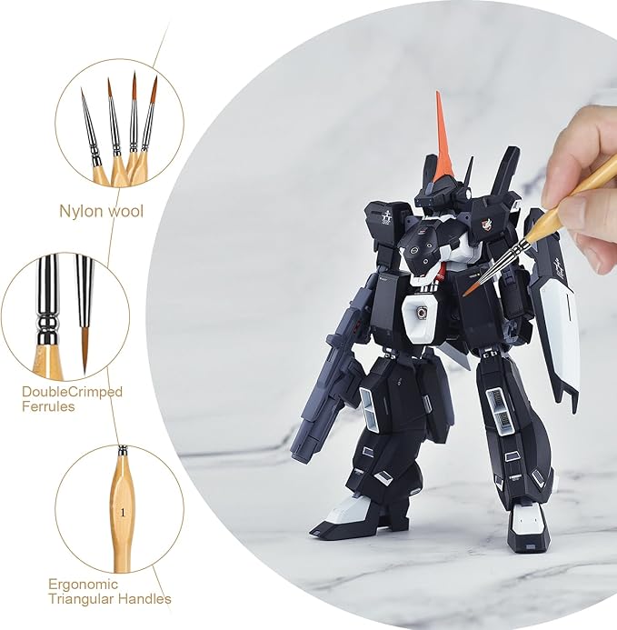 Miniature Paint Brushes Kit, Fine Detail Painting Brush Micro Professional Tiny Paints Brush Set for Art Watercolor Oil Acrylic,Mandala Painting,Craft Models Rock Painting Citadel