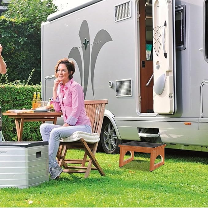 One Step Stool for Adults Seniors with Non-Slip Rubber Stepping Feet, Heavy Duty Platform Step Stools, 8.7 in Portable Bed Steps for High Beds for Bathroom, Bedroom, Kitchen & Bedside Support