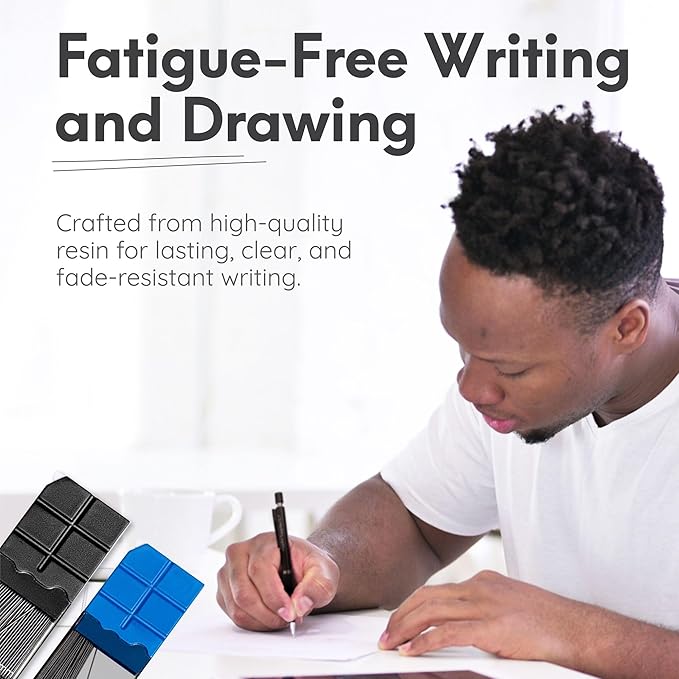 Mozart Essential Set of Lead Refills - 4 Sizes: 0.3, 0.5, 0.7 & 0.9 mm with 100 HB Lead Refills for Each - for Sketch, Architecture, Drafting, Art, Drawing Supplies, Metal Mechanical Pencils