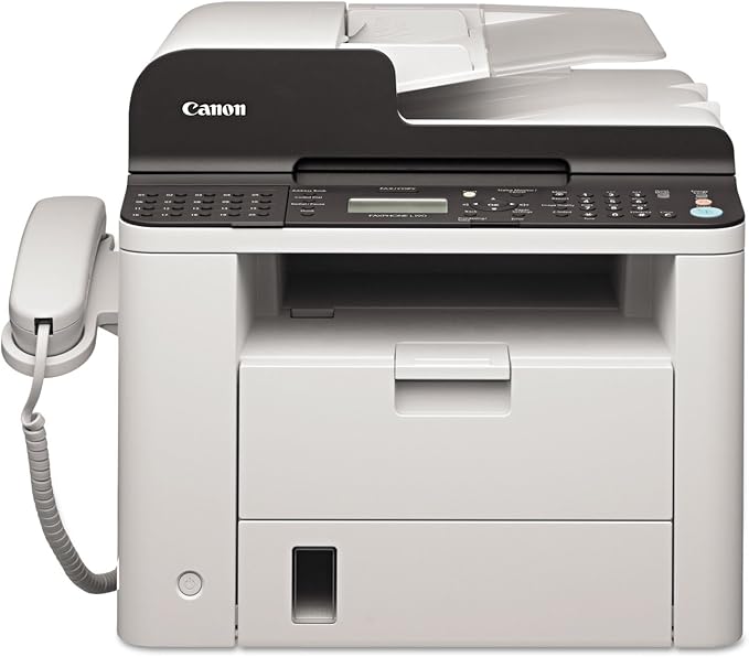 Canon FAXPHONE L190 - Monochrome Duplex Laser Fax with Copier, 30 Sheet Auto Document Feeder, 1 Year Limited Warranty, 26 PPM, White