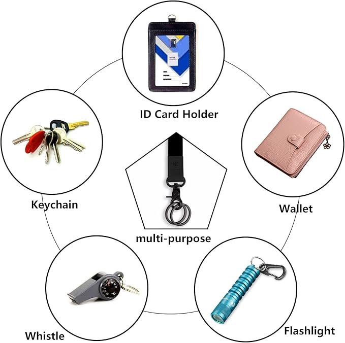 Wrist Lanyard for Women and Men, Keychain Lanyard for Keys, Wrist Keychain Strap Lanyard for Car Keys ID Badge Wallet Card Holder (Pure Pink)