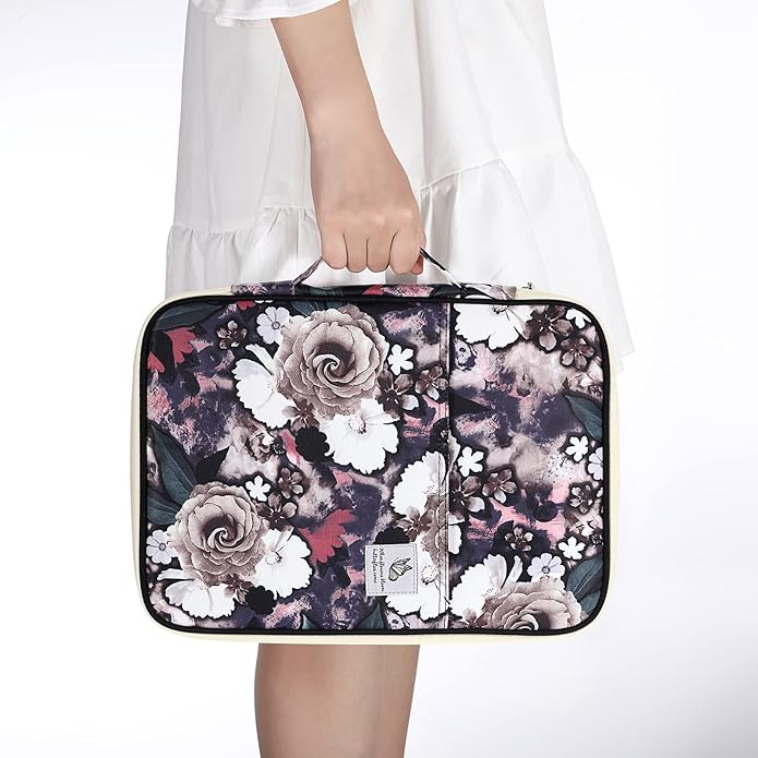 BTSKY New Multi-functional A4 Document Bags Portfolio Organizer-Travel Pouch Zippered Case for Ipads, Notebooks,Documents