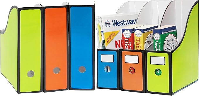Simple Houseware Classroom Magazine File Holder Organizer Box - 6 Pack