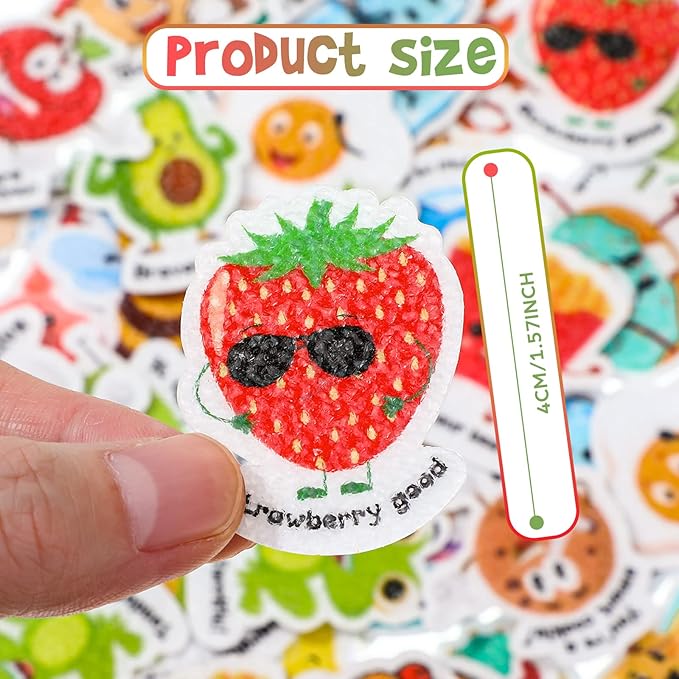 50 Pcs Anxiety Sensory Stickers Calm Stickers Reusable Sensory Strips Adhesive Textured Strips Toys Stress Anxiety Relief Items for Adult Teen Classroom Desk Office Fidget Supplies (Inspiration)