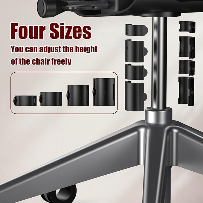 Office Chair Lifting Rod Fixing Pipe Clamp Connect the clamp to the large office chair cylinder piston to prevent the seat from sinking, with a variety of matching sizes and heights【Upgrade】