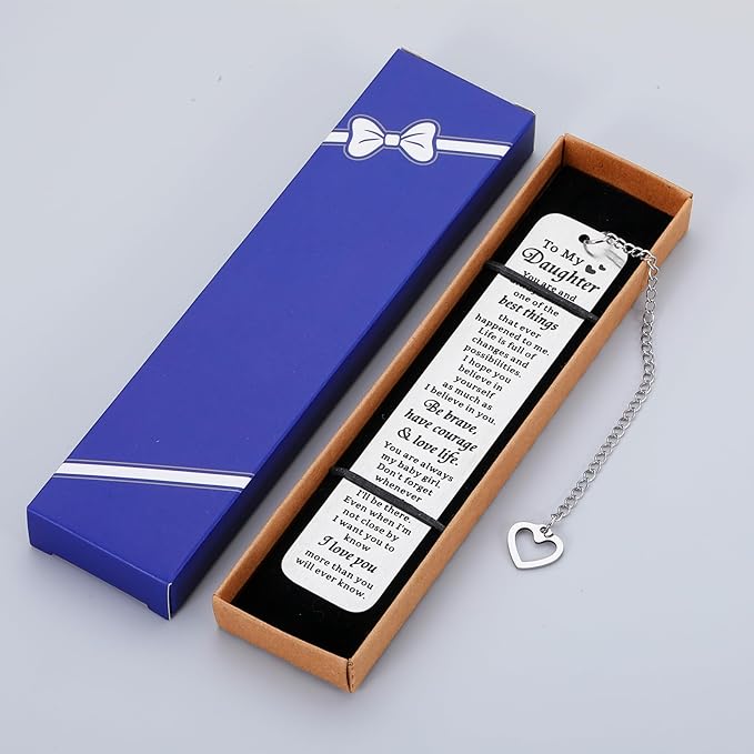 Stocking Stuffers for Teenage Girls Christmas Gifts for Girls Kids Christmas Stocking Stuffers for Teen Girls Daughter Birthday Gifts to My Daughter Gift from Mom Dad Bookmarks for Daughter Sweet 16