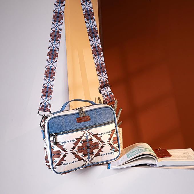 Montana West Bible Book Covers for Women Canves Bible Cases with Zippered Pocket Bible Bags Handheld Crossbody Church Bible Study Supplie