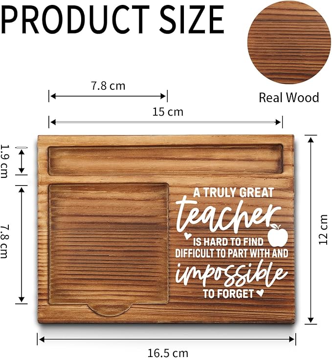 Teacher Sticky Note Holder, Thanks Male Teacher Appreciation Gifts Ideas, Teacher Desk Supplies Set, Thank You Teacher Appreciation Gifts from Student Self-Stick Note Pad Holders GSH21