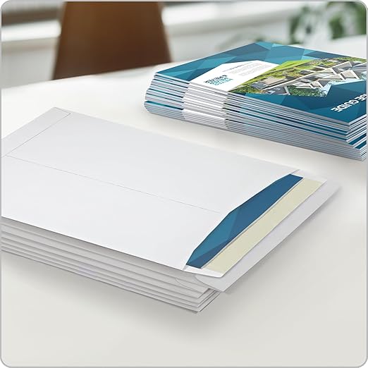Columbian 10 x 13 Catalog Envelopes with Self Seal Closure, 28 lb White Wove, for Mailing Flat Letter Size Documents or Photos, 100 Per Box (COLO336)