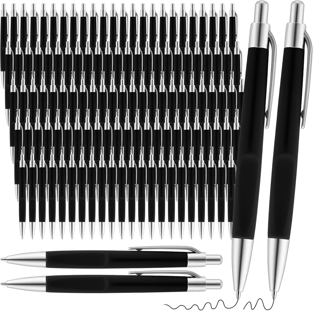 120 Pack Ballpoint Pens Bulk Retractable Gel Ink Pens Back to School Supplies 0.7mm Medium Point Black Ink Smooth Writing for School Office Journal Teacher Student Gifts(Black)