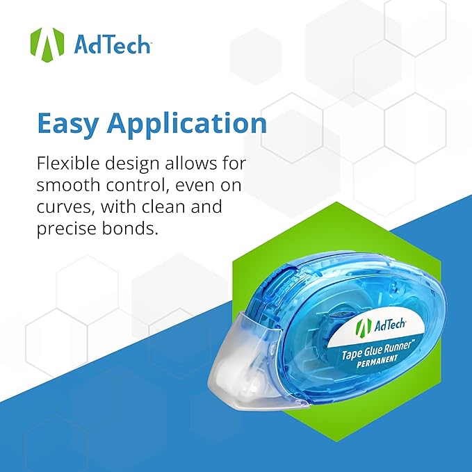 AdTech 5603 Permanent Crafter's Tape, 0.31" x 315", Pack of 4