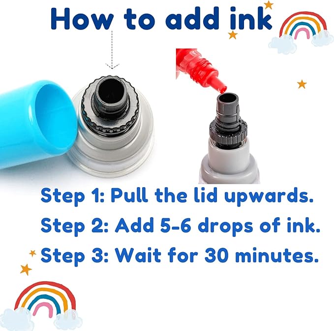 6-Piece Set of Rating Stamps-Teacher Stamps for Classroom Teacher Stamps for Grading Teacher Stamp Self Inking Stamp Teacher Gifts