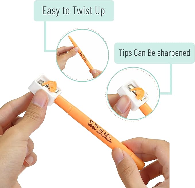 Mr. Pen- Bible Highlighters, Pastel Gel 8 Pack, Assorted Colors, Highlighters No Bleed, Highlighter, Highlighter Set, Dry Markers