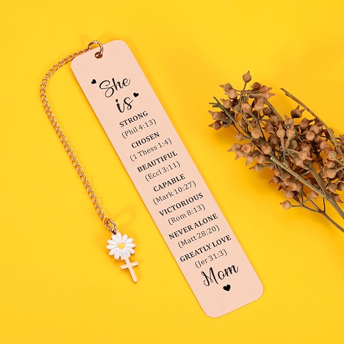 Gifts for Mom from Daughter Son Christmas Bible Bookmark for Women Valentines Mothers Day Birthday Gifts for Mother Mommy Mom to Be Bonus Mom Grandma from Teens Kids Book Lovers Sentimental Gift Idea