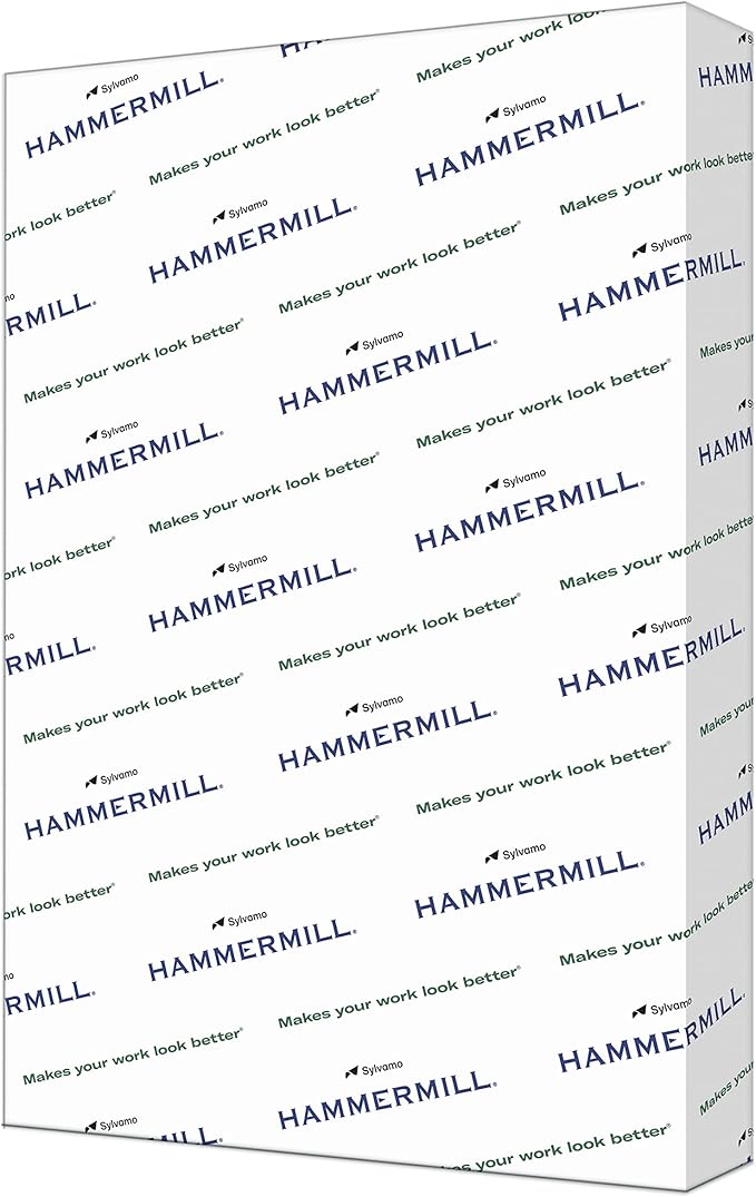 Hammermill Cardstock, Premium Color Copy, 80 lb, 18 x 12-1 Pack (250 Sheets) - 100 Bright, Made in the USA Card Stock, 133200R, White