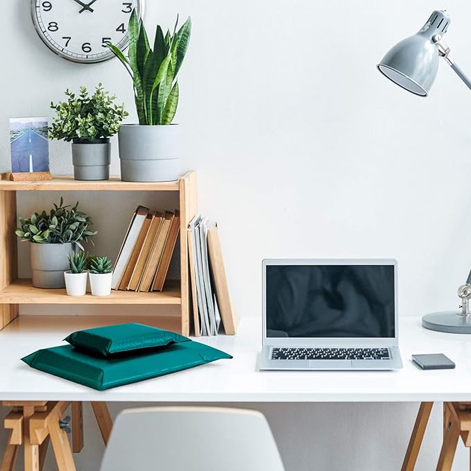 Fuxury Bubble Mailer 6x10 Inch Bubble Mailers 50 Pack Thick Padded Envelopes Usable Size 6x9" Water Resistant Mailers Shipping Envelopes for Small Business Mailing,Bulk Forest Green #0